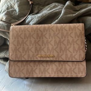 Michael Kors pink logo crossbody